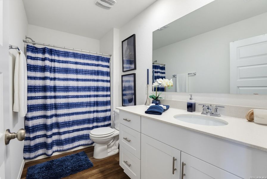 Furnished interior view inside a new home in Cinco Lakes, San Antonio (Image 22).
