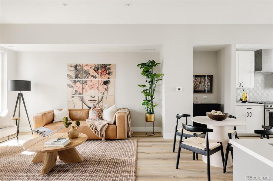 Furnished interior view inside a new home in , Denver (Image 30). Furnished interior view inside a new home in , Denver (Image 30).