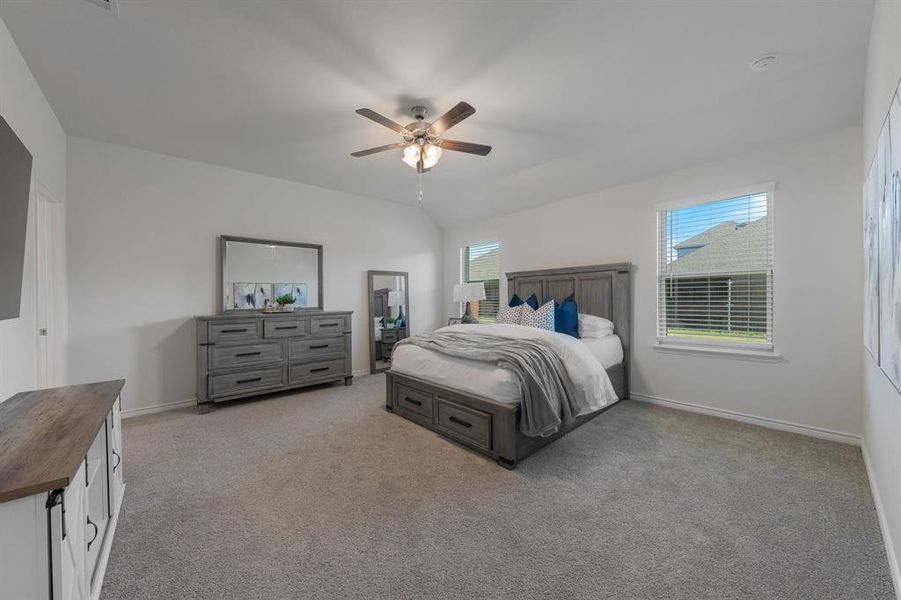 Furnished interior view inside a new home in Fireside by the Lake, Garland (Image 23). Furnished interior view inside a new home in Fireside by the Lake, Garland (Image 23).