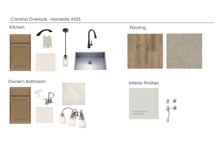 Sample of building materials used in homes in Carolina Overlook, Clayton (Image 16). Sample of building materials used in homes in Carolina Overlook, Clayton (Image 16).
