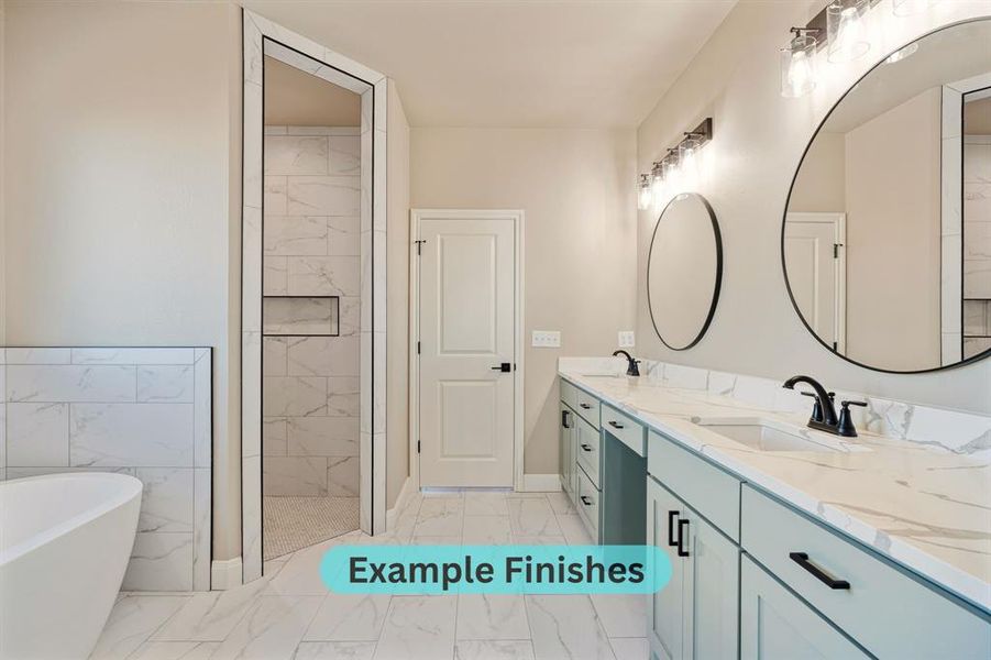 Furnished interior view inside a new home in , Canyon (Image 14).