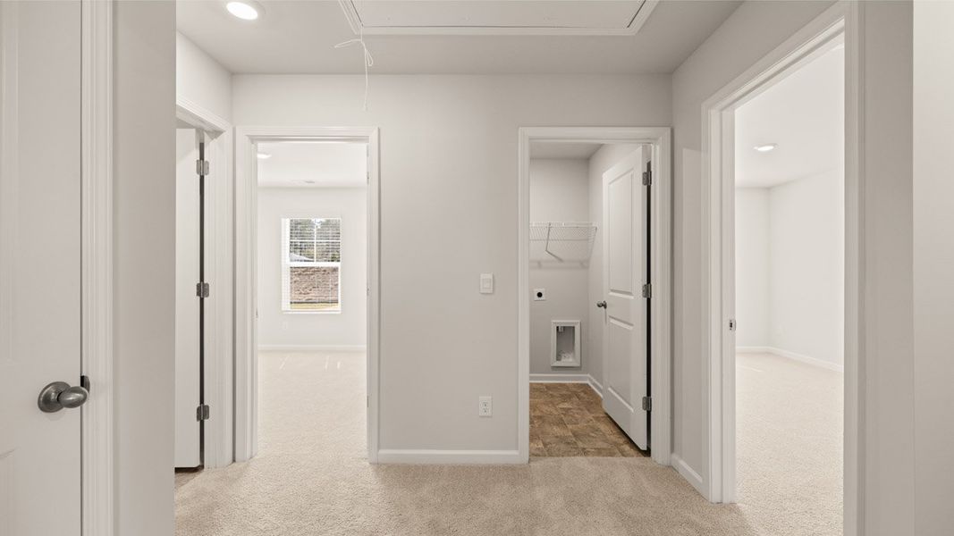 Spacious, unfurnished interior of a new home in Byrd Village, Graniteville (Image 20).