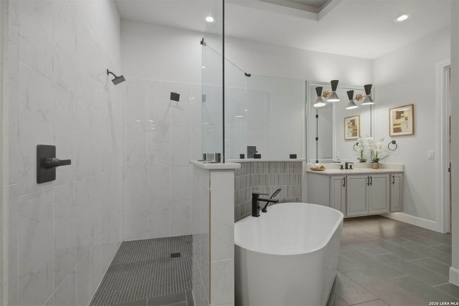 Furnished interior view inside a new home in , San Antonio (Image 18).