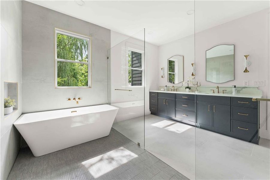 Furnished interior view inside a new home in , Atlanta (Image 28).
