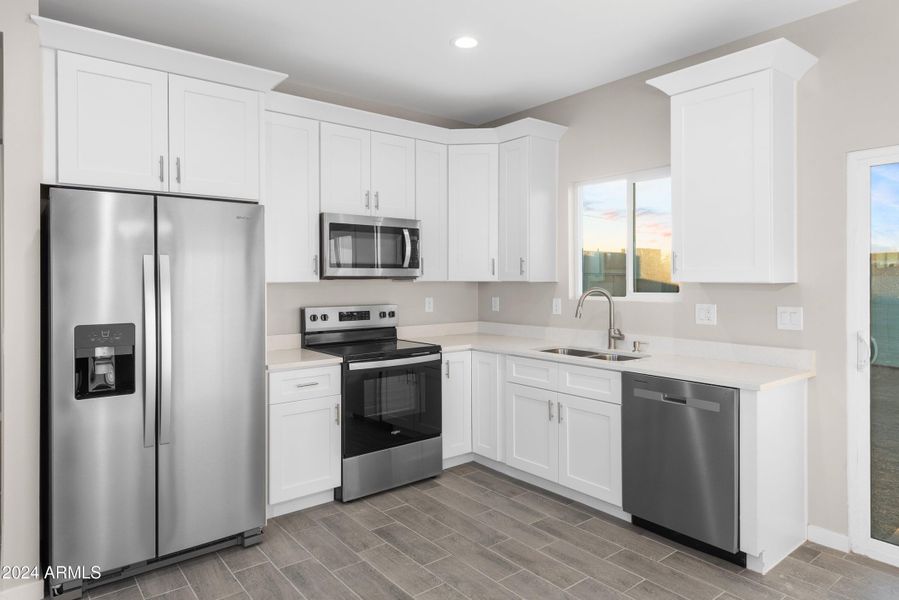 Kitchen with Refrigerator