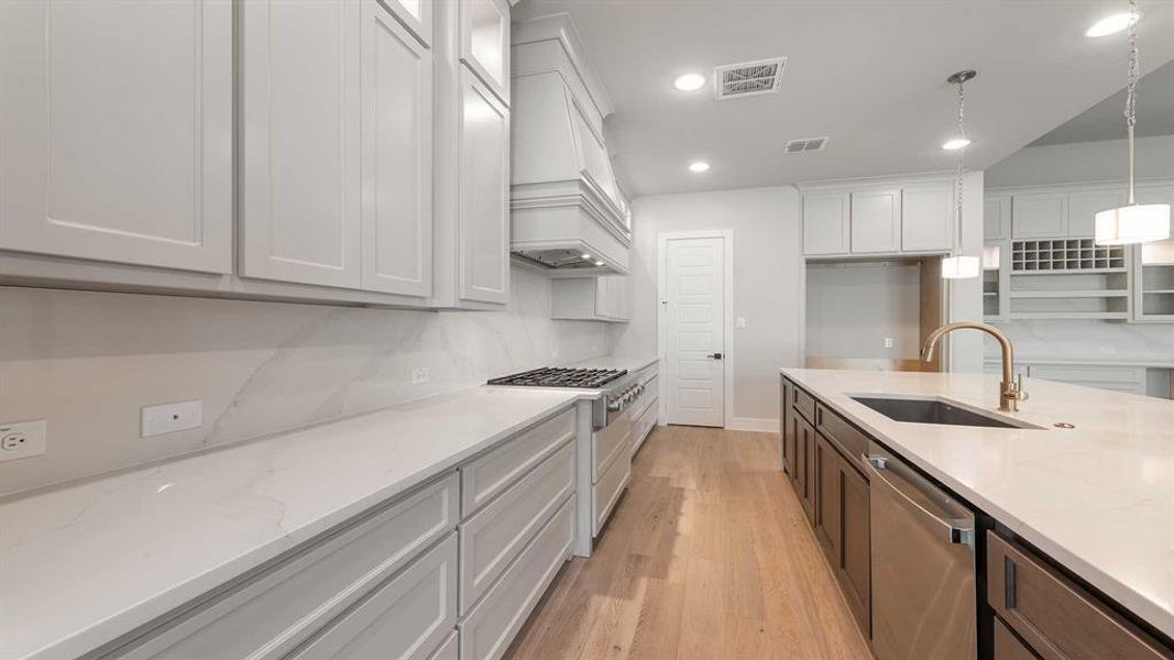 Furnished interior view inside a new home in Fields 60', Frisco (Image 14).