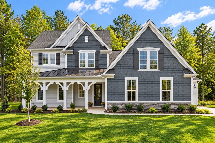 Representative exterior photo of a completed home built from the The Chandler by RobuckHomes in Baylee Ridge, Selma, NC (Image 54).