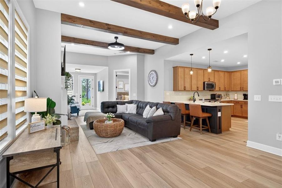 Furnished interior view inside a new home in , Hoschton (Image 13).