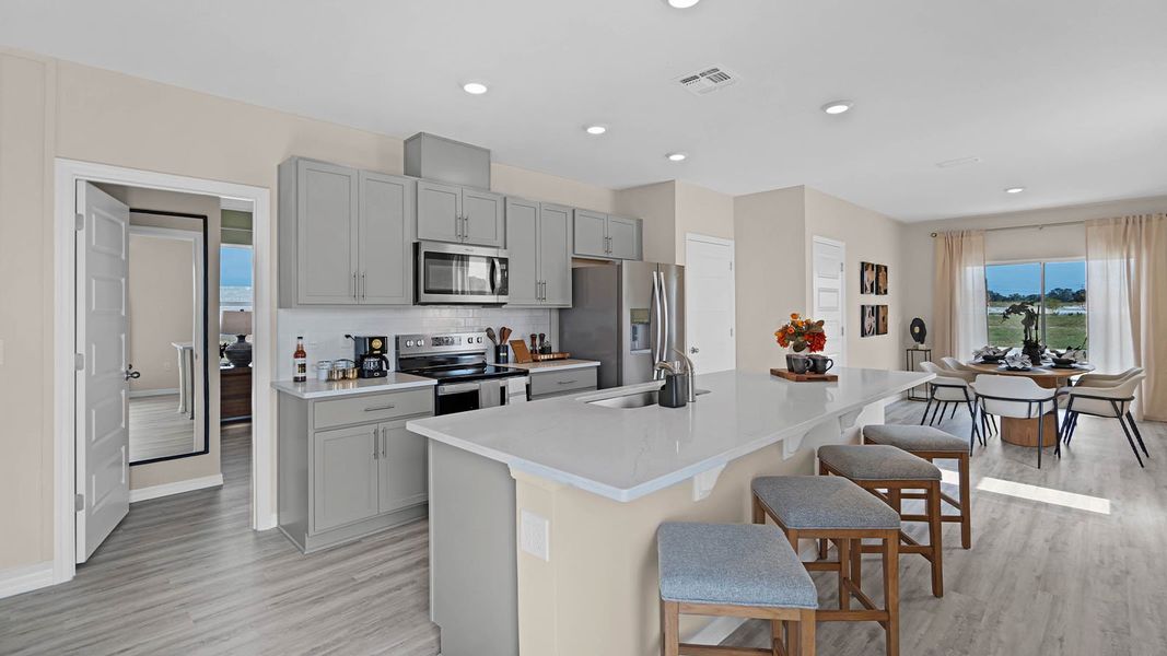 Furnished interior view inside a new home in Harmony at Lake Eloise, Winter Haven (Image 6).