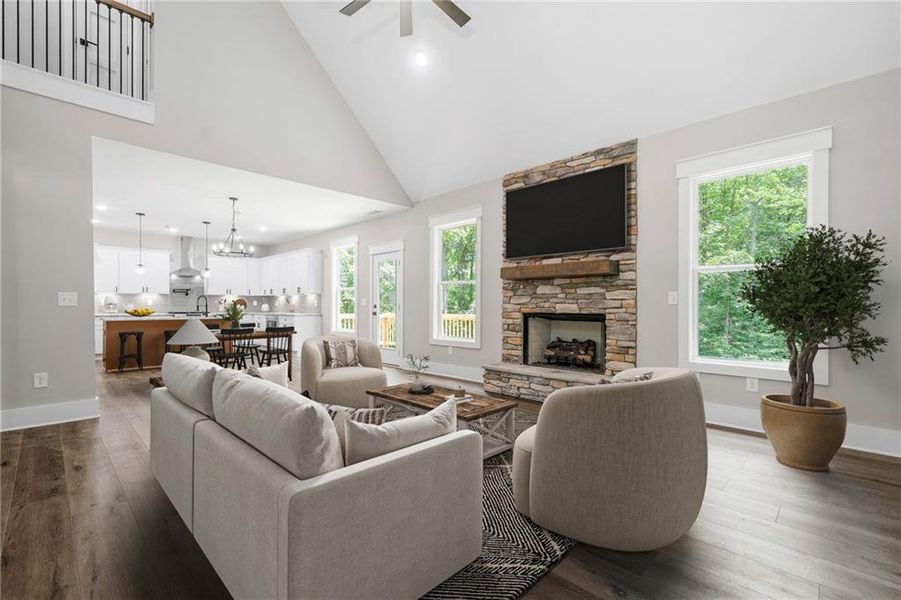 Furnished interior view inside a new home in , Canton (Image 3).