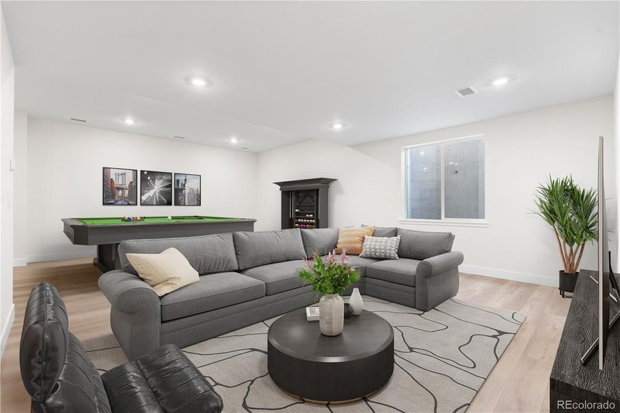 Furnished interior view inside a new home in Reserve at The Canyons, Castle Pines (Image 16).