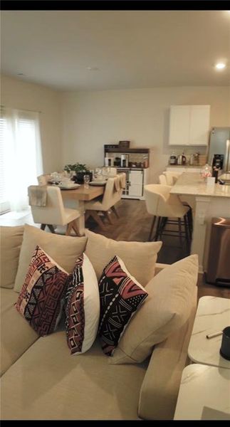 Furnished interior view inside a new home in Etowah Preserve, Dawsonville (Image 3).