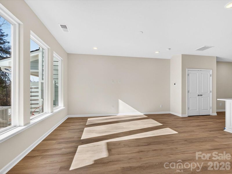 Light filled family room