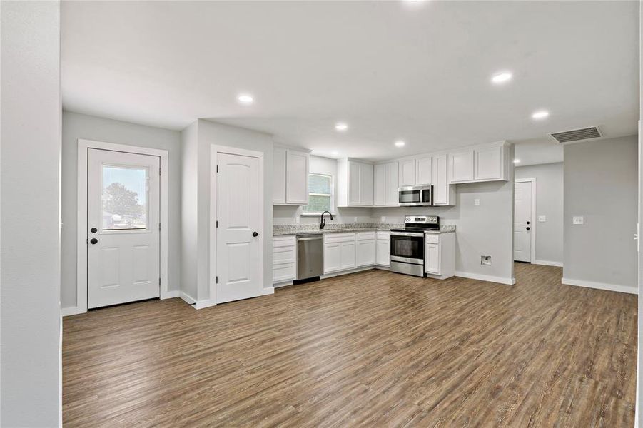 Kitchen Opens to living room