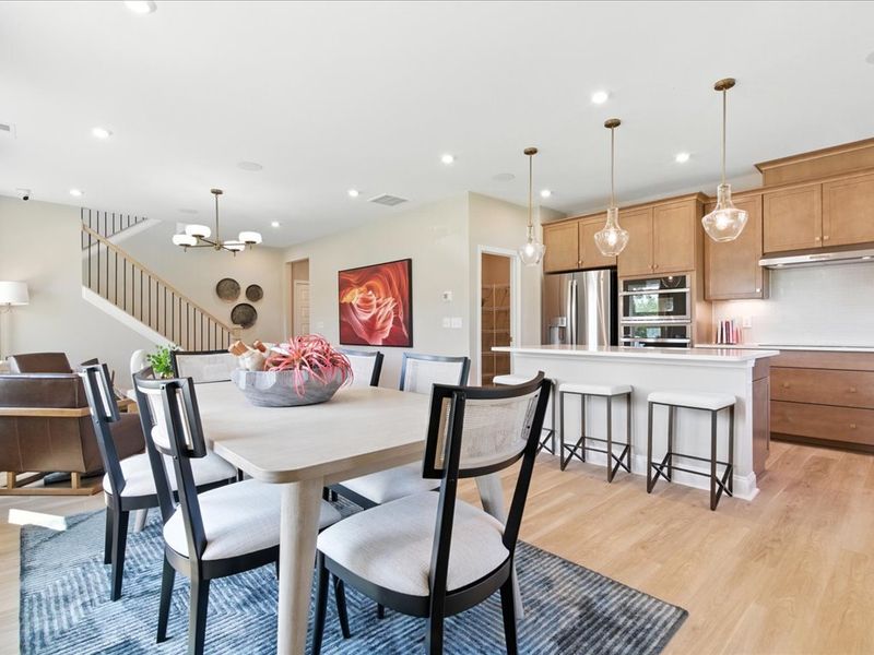 Furnished interior view inside a new home in Grahym at Southbridge, Fort Mill (Image 8).