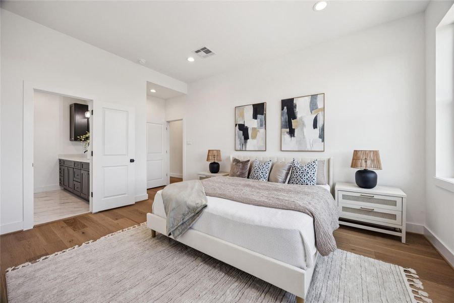 Furnished interior view inside a new home in , Houston (Image 11).