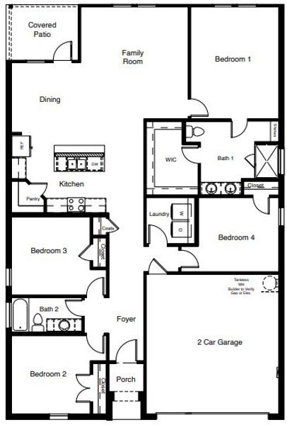 2D floor plan layout of this home in Lankford Farms, Cleburne, TX (Image 3). 2D floor plan layout of this home in Lankford Farms, Cleburne, TX (Image 3).