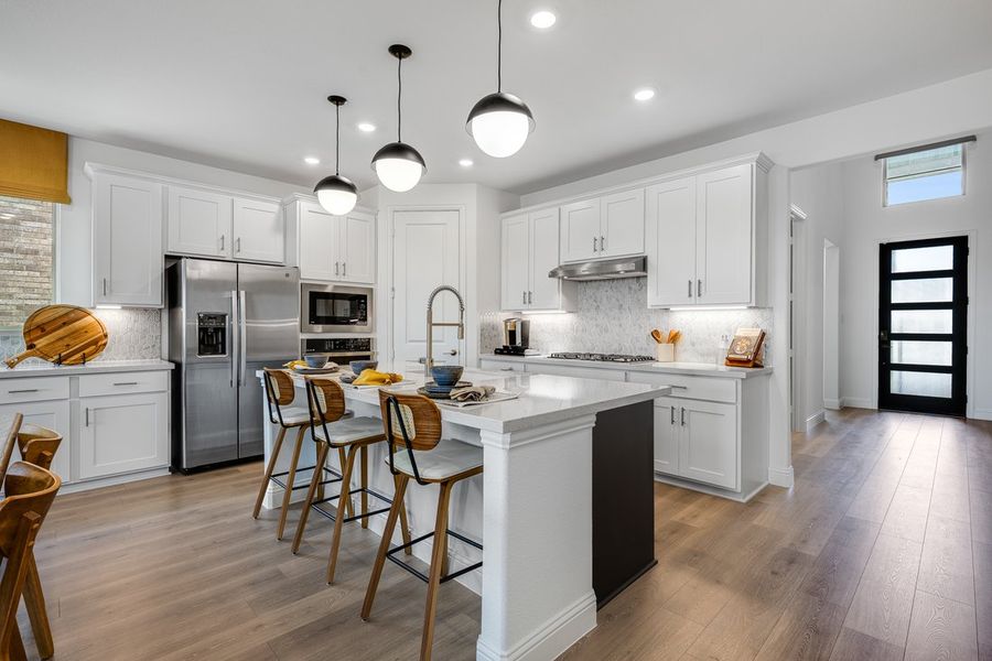 Representative furnished interior of a home built from the Carmine by Taylor Morrison in The Ranch at Uptown Celina, Celina (Image 5).