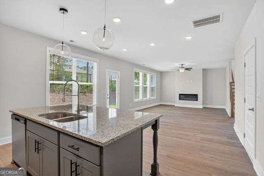Furnished interior view inside a new home in Killian Manor at The Adares, Adairsville (Image 9).