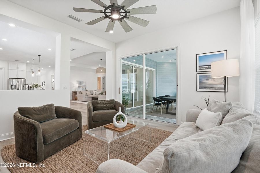 Furnished interior view inside a new home in Palm Crest at Seabrook, Ponte Vedra (Image 30).