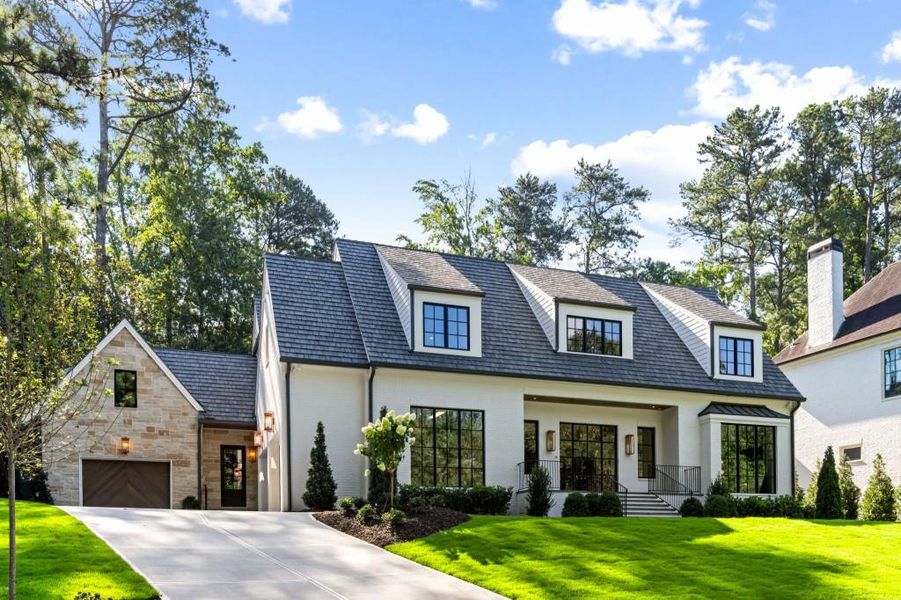 Front exterior of a new home in , Atlanta, GA, highlighting curb appeal (Image 2). Front exterior of a new home in , Atlanta, GA, highlighting curb appeal (Image 2).