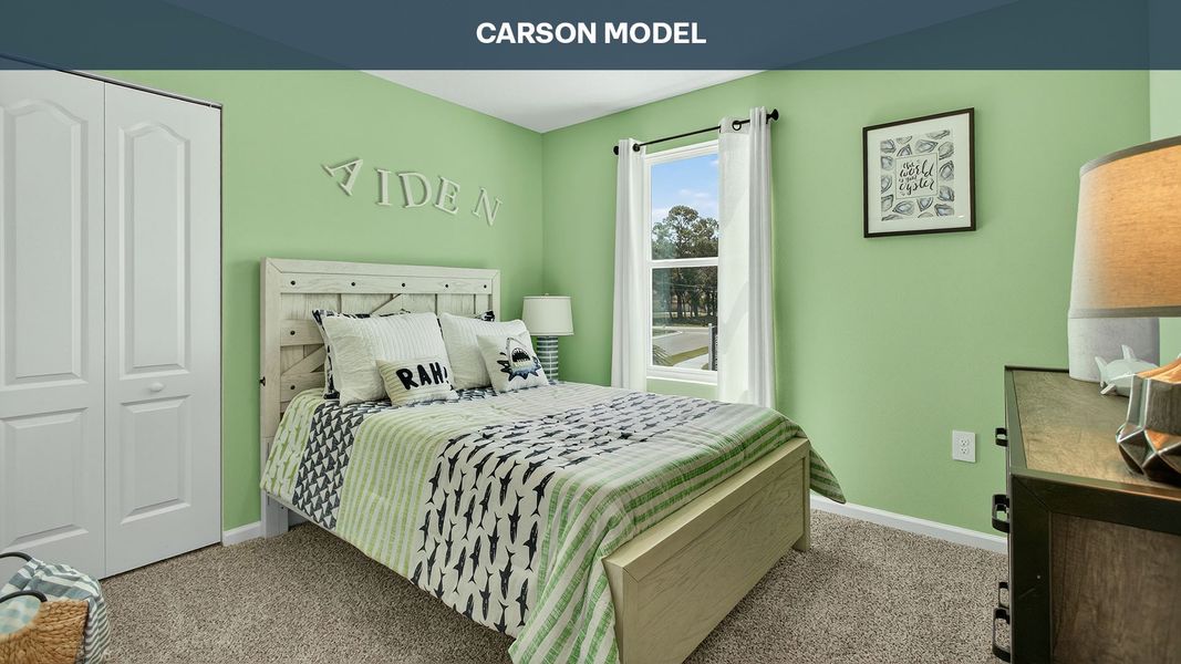 Representative furnished interior of a home built from the CARSON by D.R. Horton in Hansen Creek, Jacksonville (Image 13).