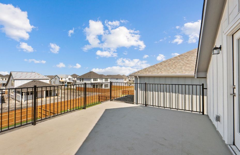 Exterior details and patio area of a home in Santa Rita Ranch, Liberty Hill (Image 21). Exterior details and patio area of a home in Santa Rita Ranch, Liberty Hill (Image 21).
