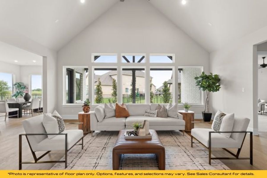Representative furnished interior of a home built from the Belize by Stonefield Homes in Heath Golf and Yacht Club, Rockwall (Image 33).