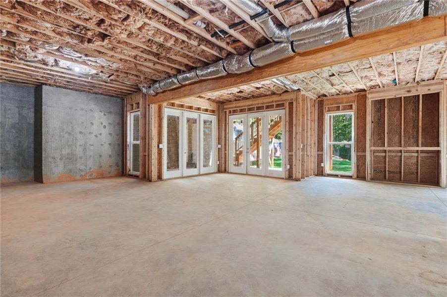 In-progress construction of a new home in , Flowery Branch, GA (Image 62).