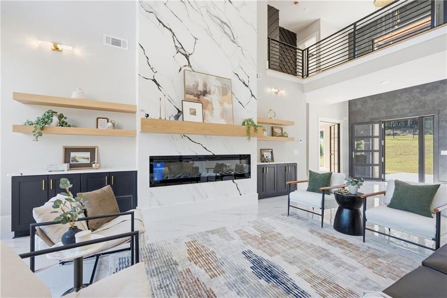 Furnished interior view inside a new home in , Dacula (Image 6).