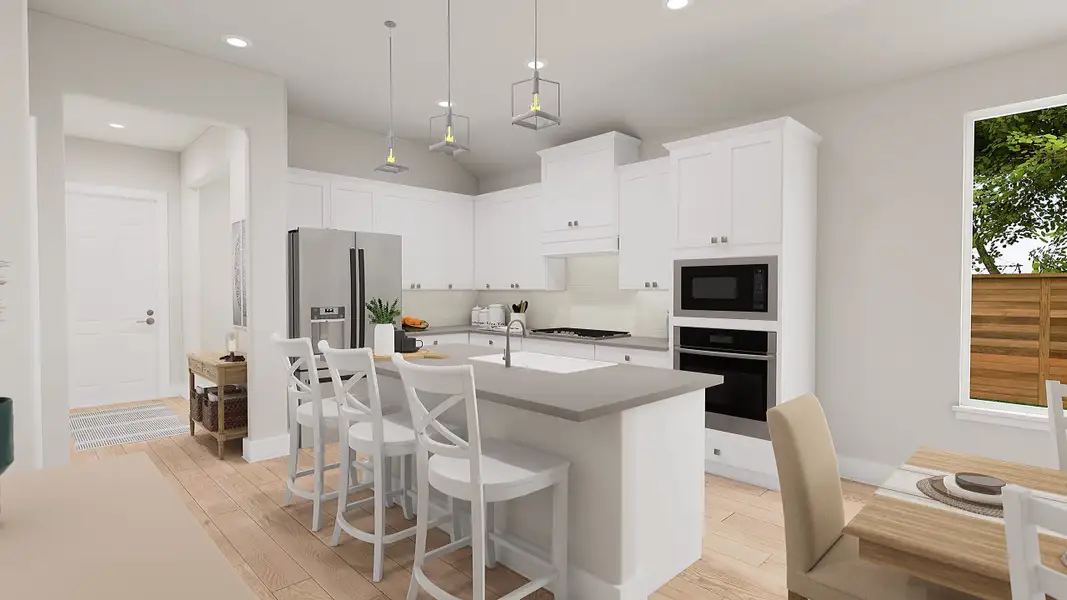 Representative furnished interior of a home built from the Chaise by Tri Pointe Homes in Painted Tree, McKinney (Image 4).