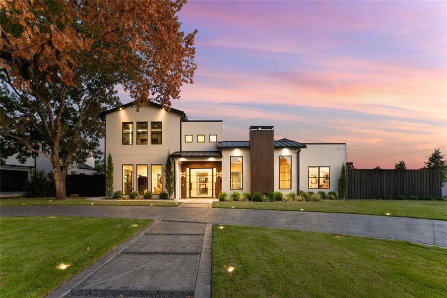 Front exterior of a new home in , Dallas, TX, highlighting curb appeal (Image 22).