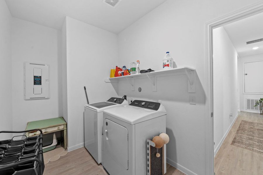 Utility/Mud room located in the home, off the garage entrance. Utility/Mud room located in the home, off the garage entrance.