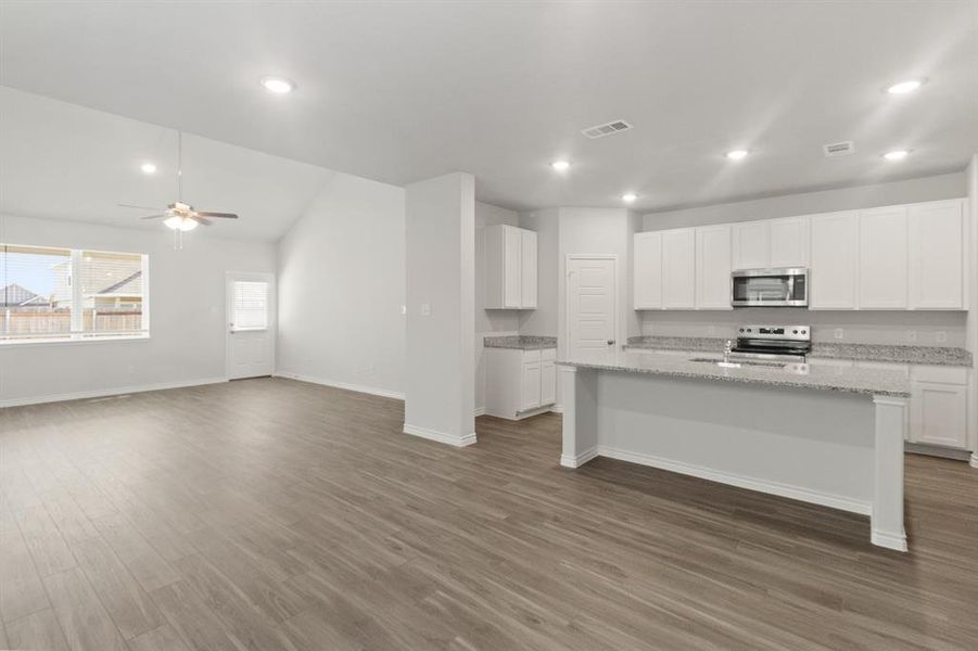Furnished interior view inside a new home in Retreat at Fossil Creek, Fort Worth (Image 5).