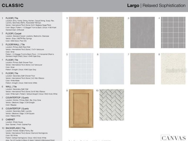 Sample of building materials used in homes in Esplanade at Wellen Park, Englewood (Image 26).