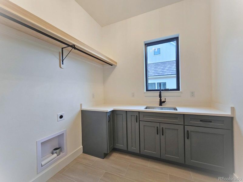 Laundry - Off the primary pass-through closet.