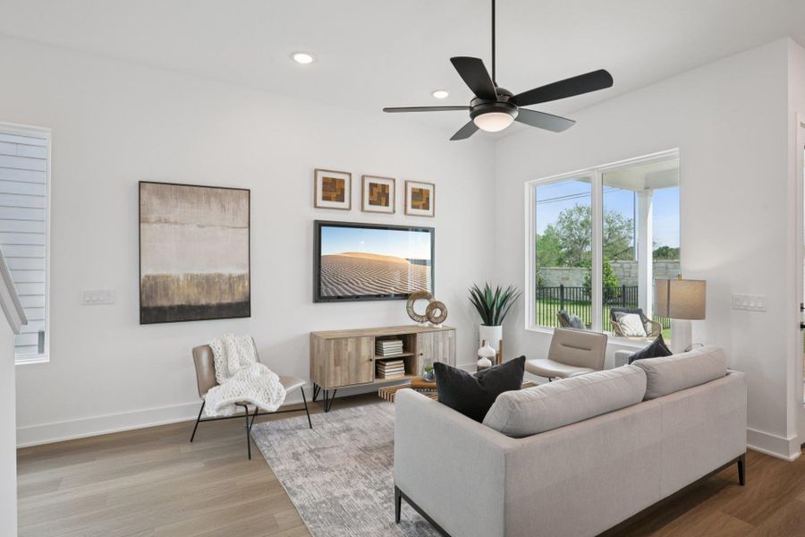 Furnished interior view inside a new home in Novel, Austin (Image 19).
