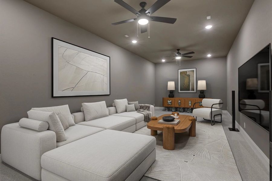 Furnished interior view inside a new home in Waldsanger, New Braunfels (Image 5).