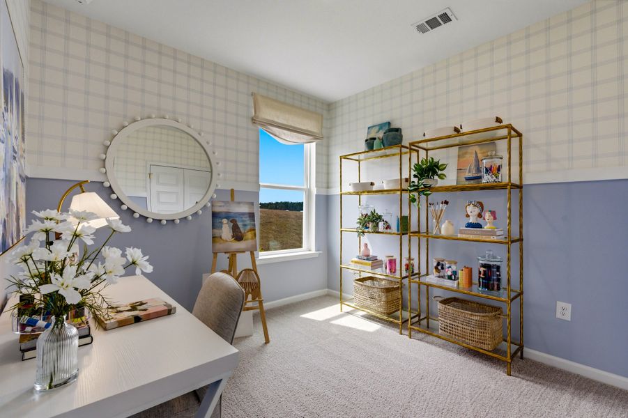 Representative furnished interior of a home built from the Leyland by Beazer Homes in Marshfield, Longs (Image 12).