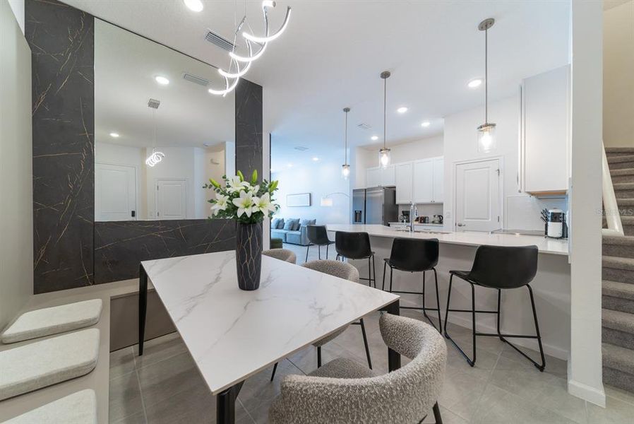 Furnished interior view inside a new home in , Orlando (Image 48).