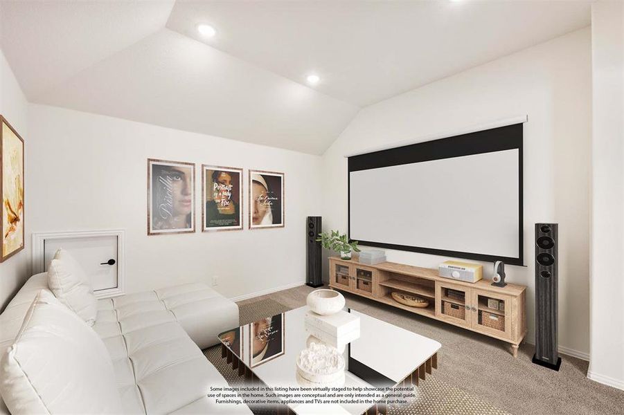 Furnished interior view inside a new home in Hunters Ridge, Crowley (Image 18).