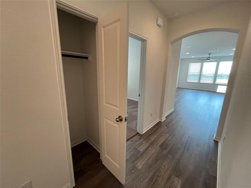 For demonstration purposes only. Same floorplan as 5331 Bruno. Coat closet off entryway hall