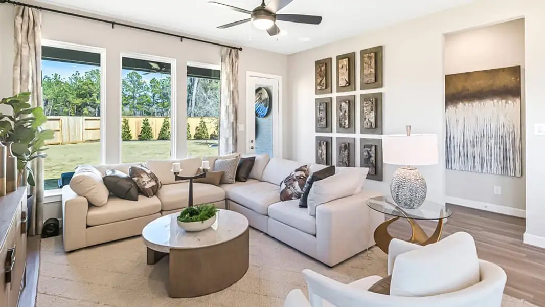 Furnished interior view inside a new home in Trillium, Richmond (Image 4). Furnished interior view inside a new home in Trillium, Richmond (Image 4).