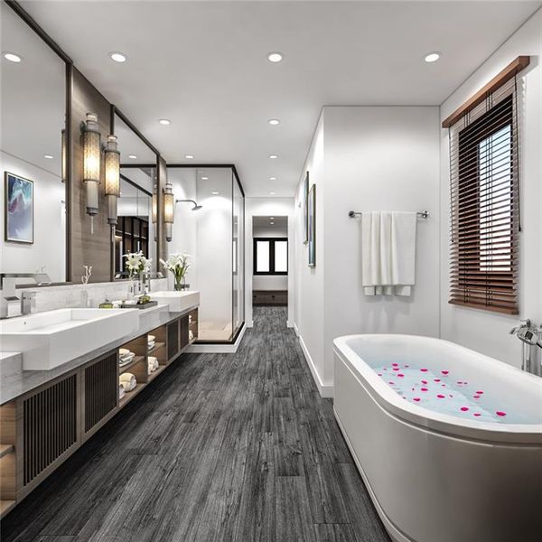 Furnished interior view inside a new home in , Atlanta (Image 43).