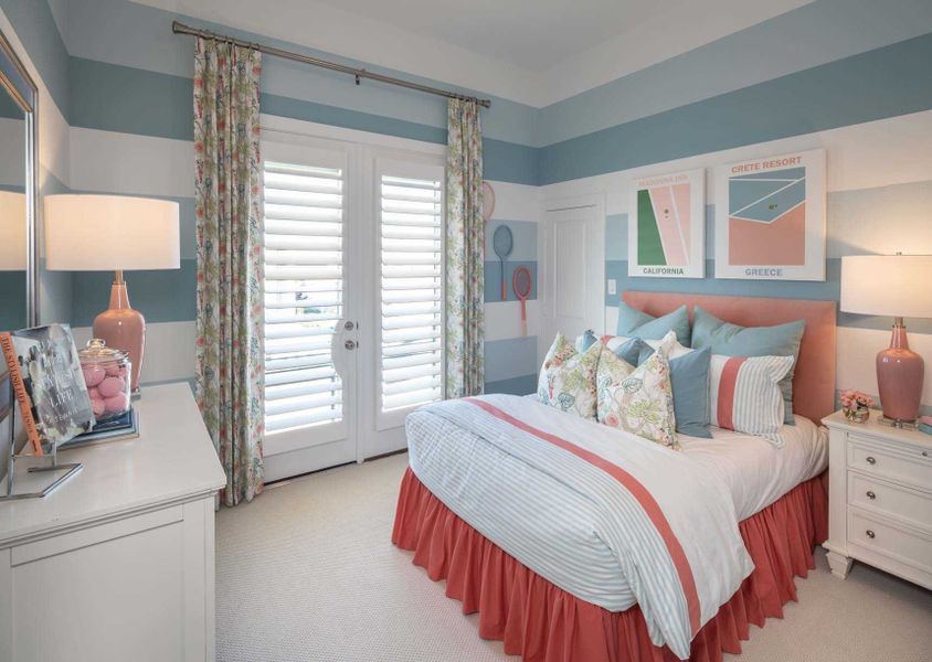 Representative furnished interior of a home built from the Derby Plan by Highland Homes in Bridgeland Central: The Cottages, Cypress (Image 21).