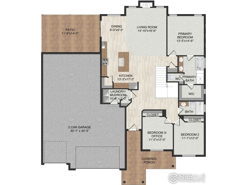 2D floor plan layout of this home in , Aurora, CO (Image 2). 2D floor plan layout of this home in , Aurora, CO (Image 2).