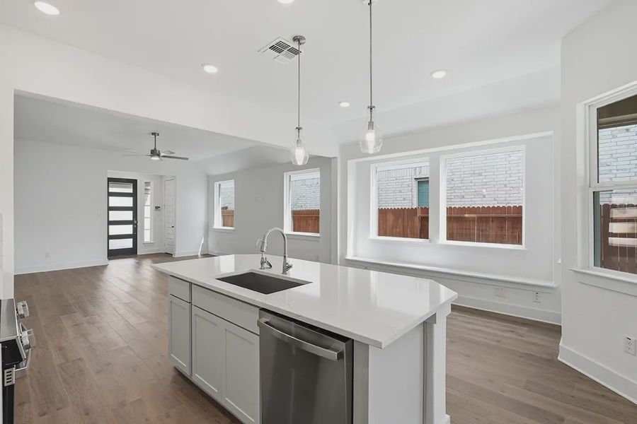 Furnished interior view inside a new home in Stillwater Ranch, San Antonio (Image 8).