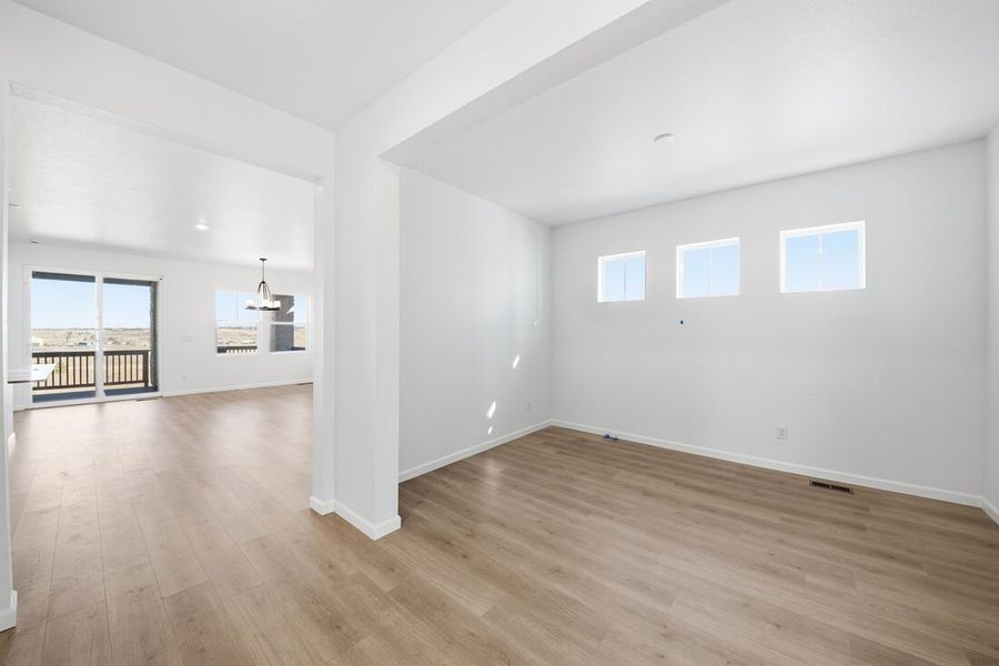 Spacious, unfurnished interior of a new home in Sterling Ranch Ascent Village, Littleton (Image 19). Spacious, unfurnished interior of a new home in Sterling Ranch Ascent Village, Littleton (Image 19).