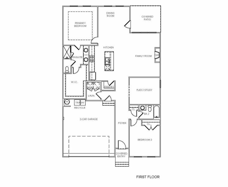 2D floor plan layout of this home in Social Circle, Chattanooga, TN (Image 1).