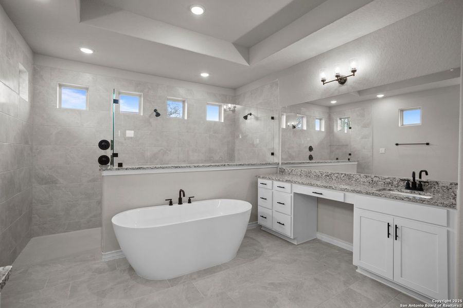 Furnished interior view inside a new home in Potranco Oaks, Castroville (Image 61).